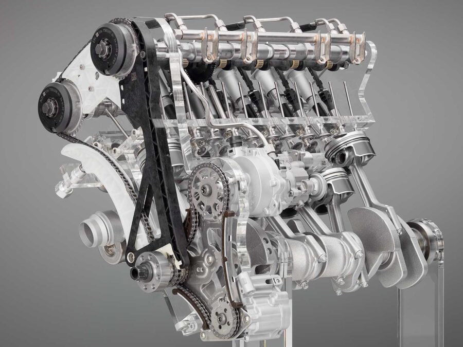 BMW N55 3 liter engine cutaway 05