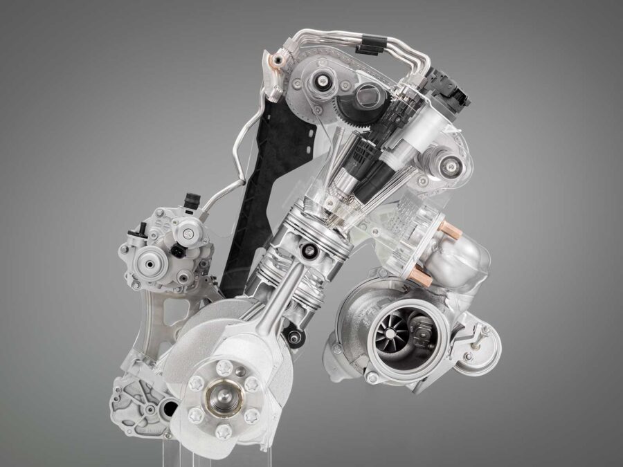 BMW N55 3 liter engine cutaway 03